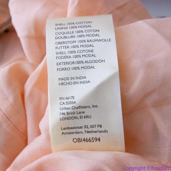 NEW Free People Bridget Mini Dress plaid, smocked split open back, S - Picture 14 of 16